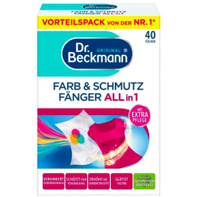 Салфетки для поглощения цвета, для вещей, которые могут линять Dr.Beckmann Farb&Schmutz Fänger 40 шт